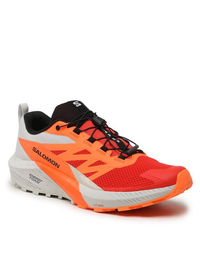 SALOMON shoes Sense Ride 5 lunar rock/shocking orange/flery red
