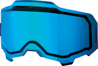 100% lens Armega Dual blue mirror