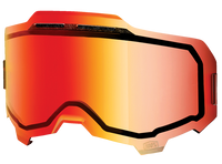 100% lens Armega Dual red mirror