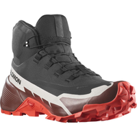 SALOMON shoes Cross Hike Mid GTX 2 black/bitter chockolate/flery red