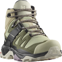 SALOMON skor X Ultra 4 Mid GTX W alfalfa/djup lavargrön/mandelmjölk