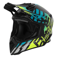 ACERBIS helmet Steel Carbon 2206 turquoise/yellow fluo