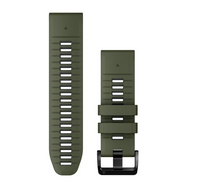 GARMIN klockarmband Quickfit 26mm silikon mossgrön/grå