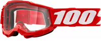 100% glasögon Accuri 2 JR neonröd med klar glasögon