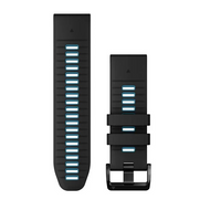 GARMIN klockarmband Quickfit 26mm silikon svart/cirrusblå