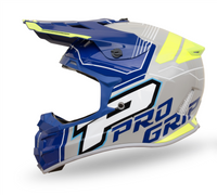PROGRIP helmet 3080 grey/blue/yellow fluo