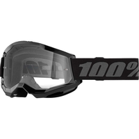 100% JR Strata 2 svart med klara goggles