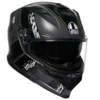 AGV K7 Kyber mattgrå/gul fluo hjälm