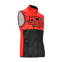 ACERBIS väst Softshell Linear svart/röd