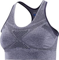 SALOMON sports bra Medium Impact Bra W grey