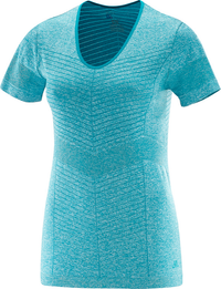 SALOMON shirt SS Elevate Seamless Tee W blue