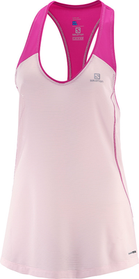 SALOMON sleeveless shirt Elevate Tank Tunic W beige/pink