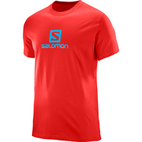 SALOMON T-krekls Logo SS Cotton Tee röd