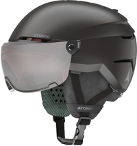 ATOMIC Savor Visor JR black w/silver flash C2 hjälm