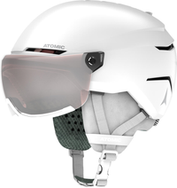 ATOMIC Savor Visor JR white w/silver flash C2 hjälm
