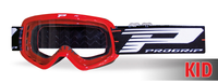 PROGRIP 3101CH Youth röda glasögon med klar lins 3113
