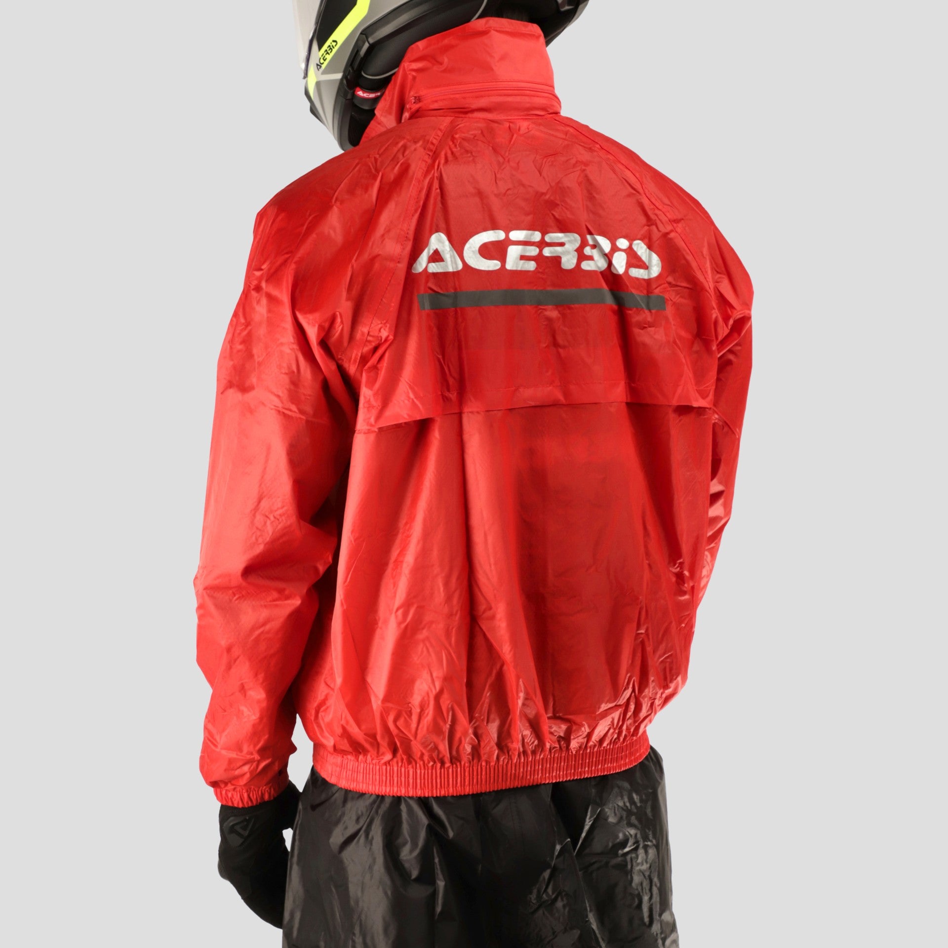 ACERBIS rain jacket and pants Logo Rain Suit red/black