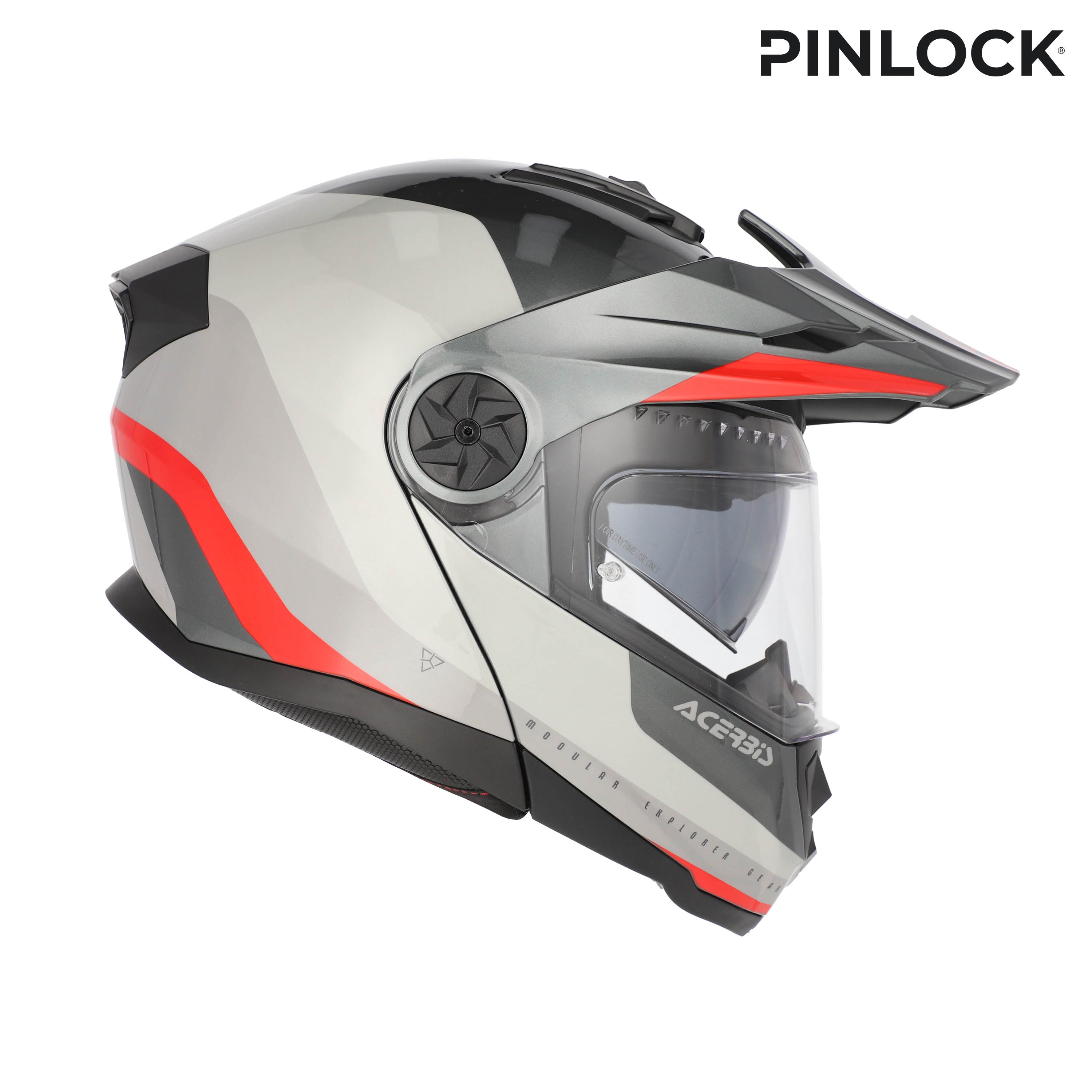 ACERBIS hjälm Rider Graphic grå/röd