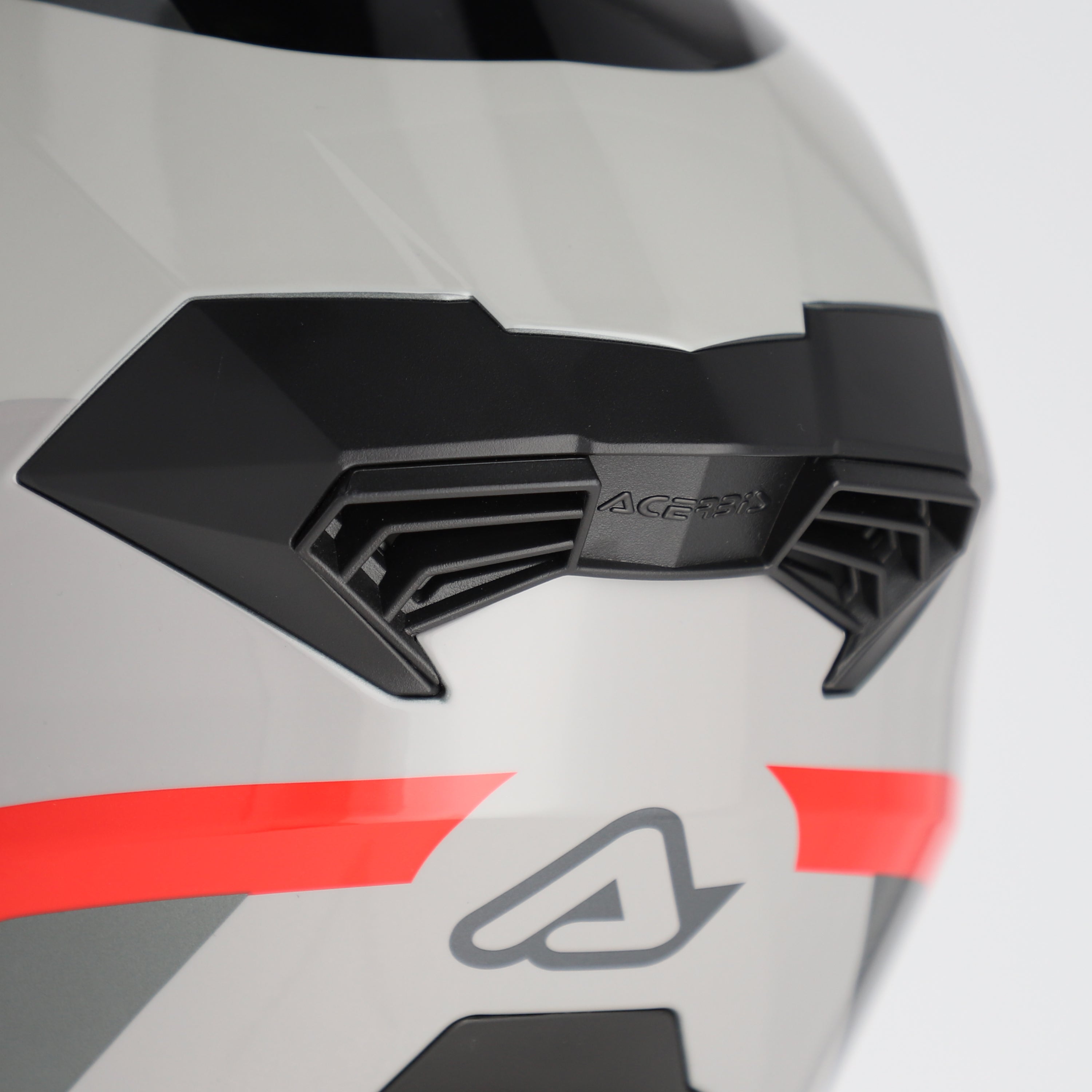 ACERBIS hjälm Rider Graphic grå/röd