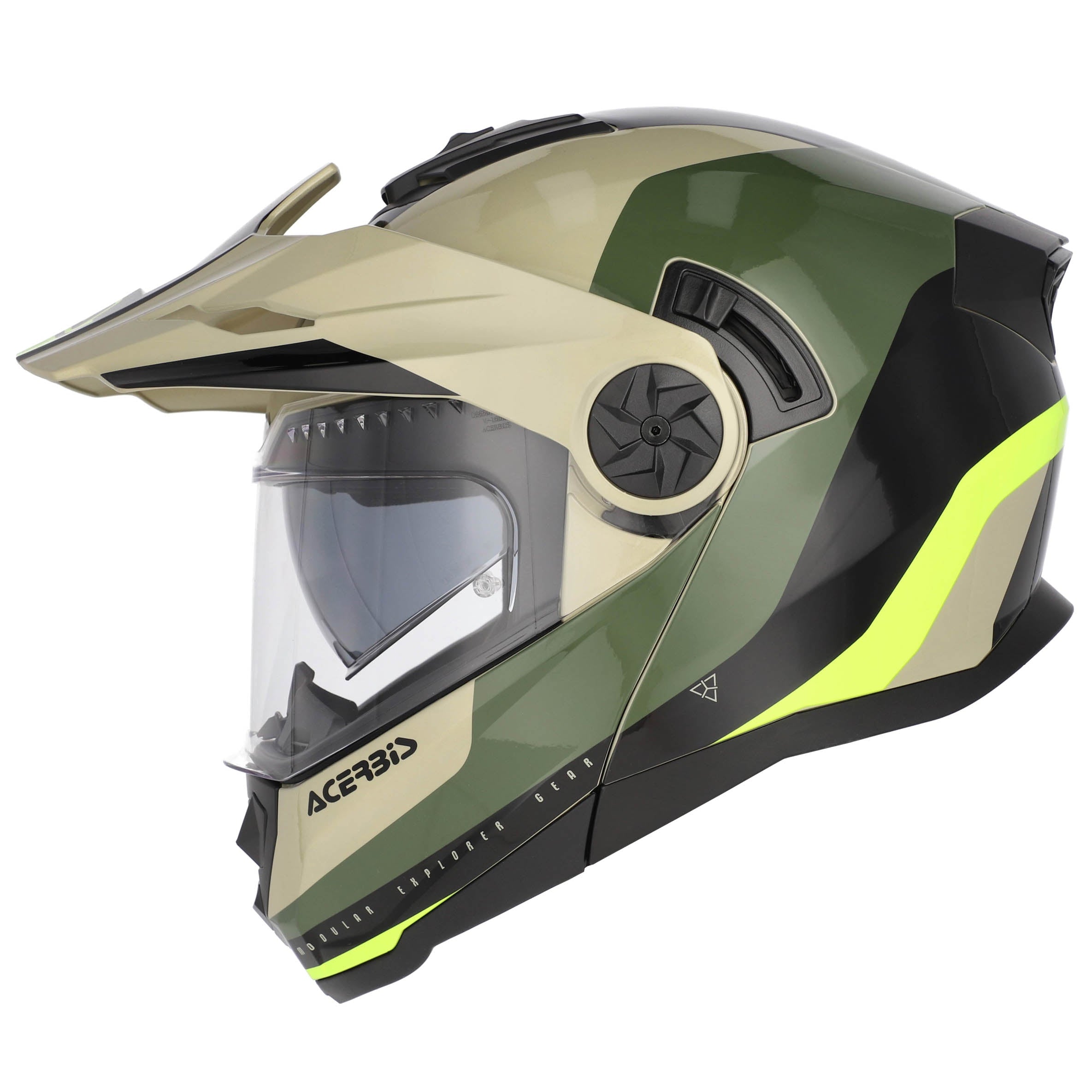 ACERBIS helmet Rider Graphic green/brown
