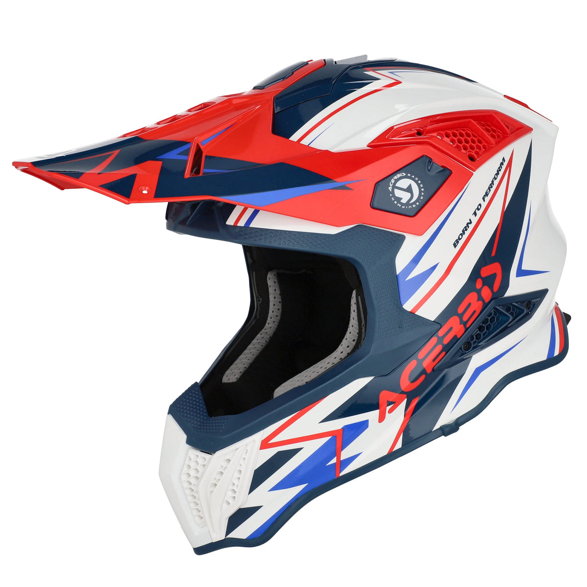 ACERBIS helmet Airstrike-X white/blue/red