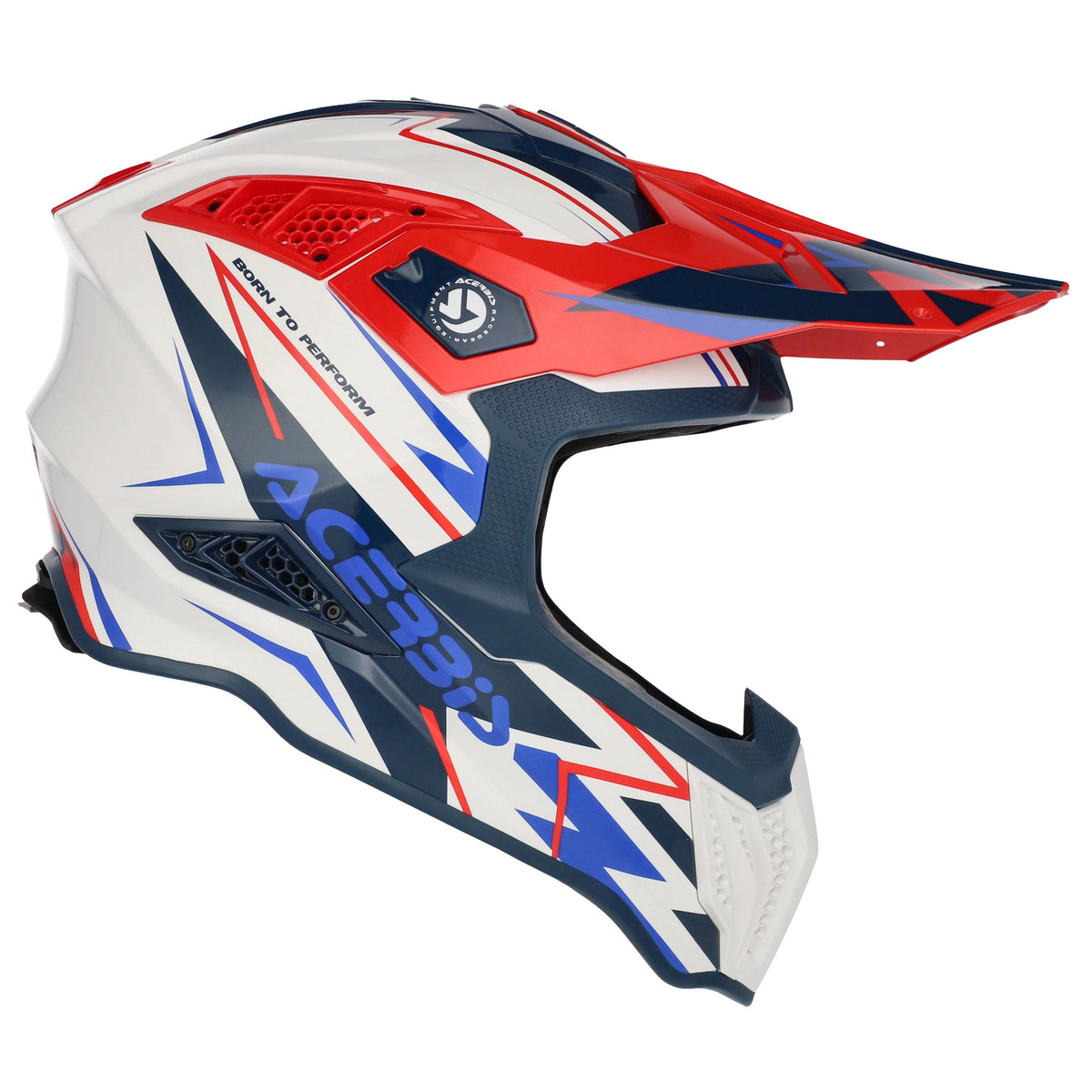 ACERBIS helmet Airstrike-X white/blue/red