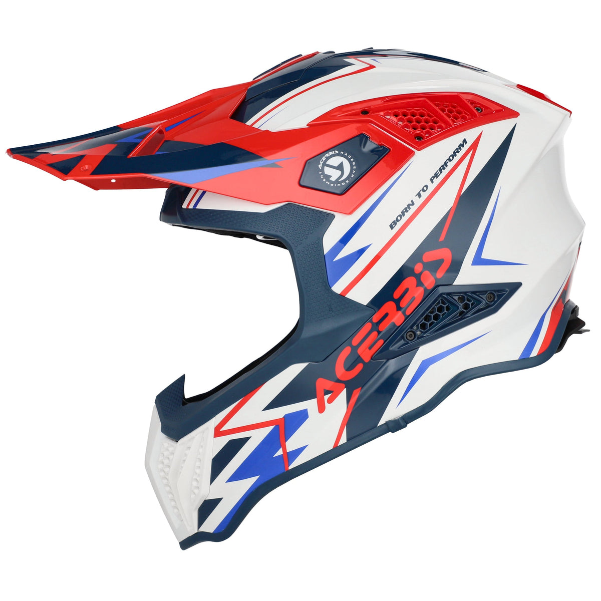 ACERBIS helmet Airstrike-X white/blue/red