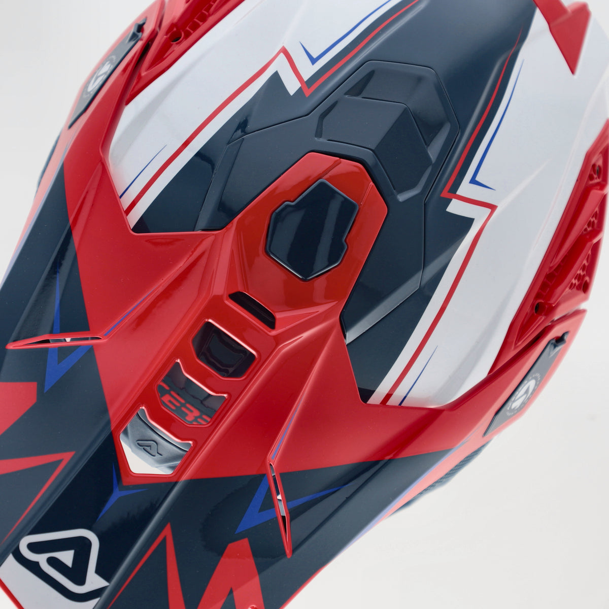 ACERBIS helmet Airstrike-X white/blue/red