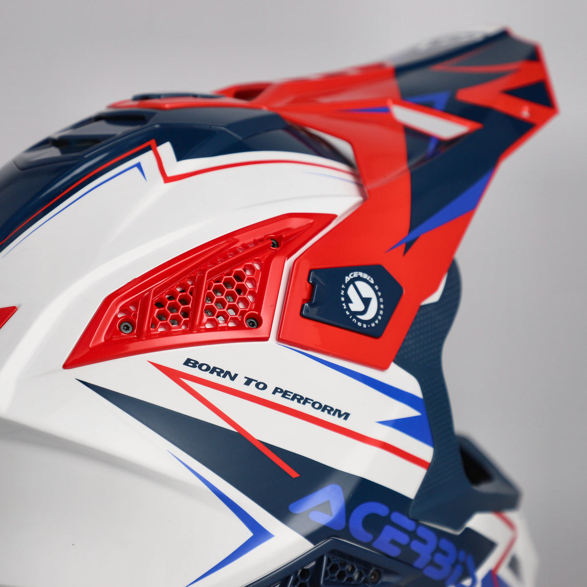 ACERBIS helmet Airstrike-X white/blue/red