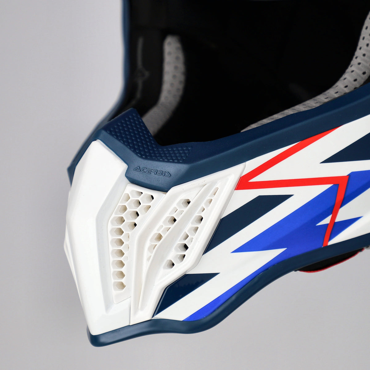 ACERBIS helmet Airstrike-X white/blue/red