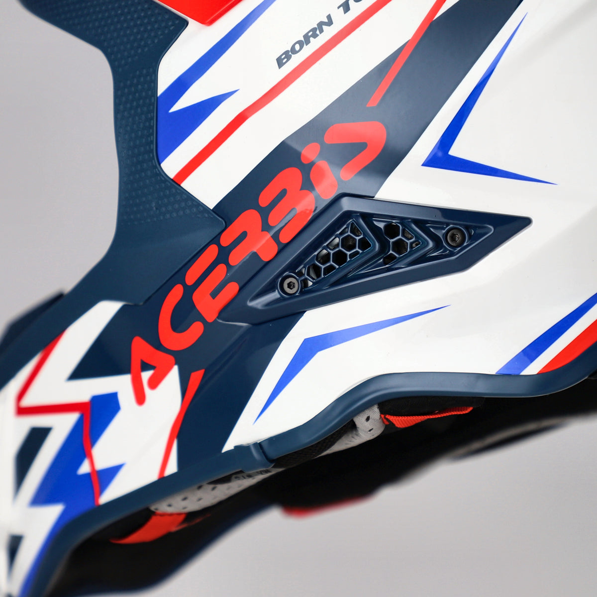 ACERBIS helmet Airstrike-X white/blue/red