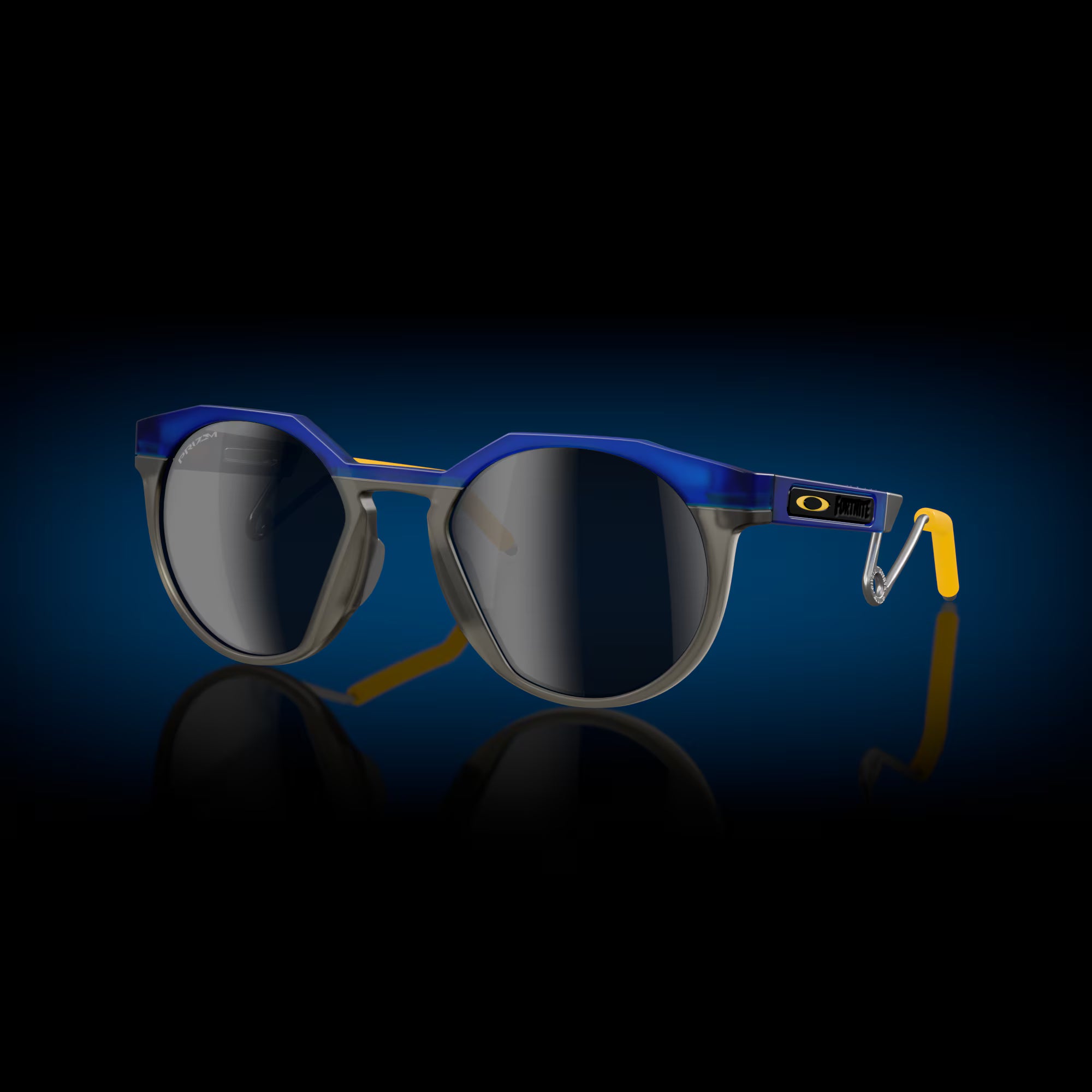OAKLEY solglasögon HSTN Metal trans crystal blue med prizm black