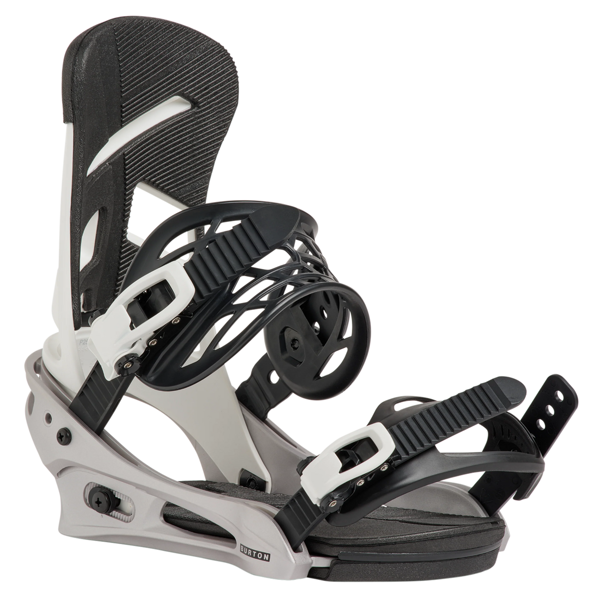 BURTON Mission white/silver bindings