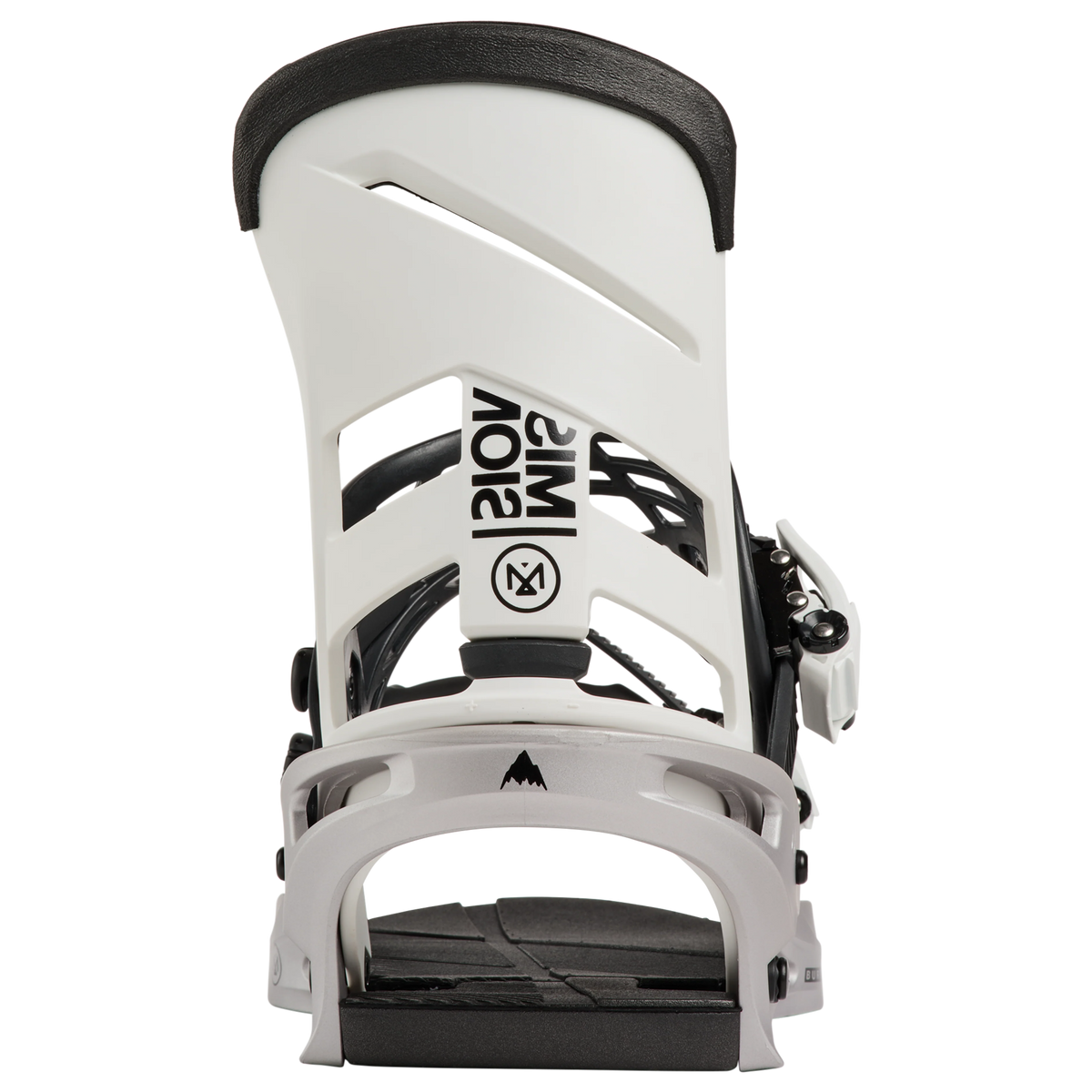 BURTON Mission white/silver bindings