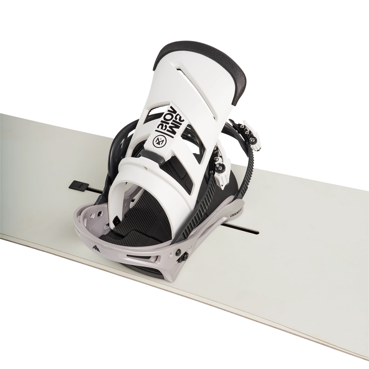 BURTON Mission white/silver bindings