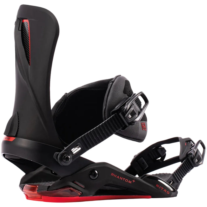 NITRO Phantom+ ultra black/red bindings