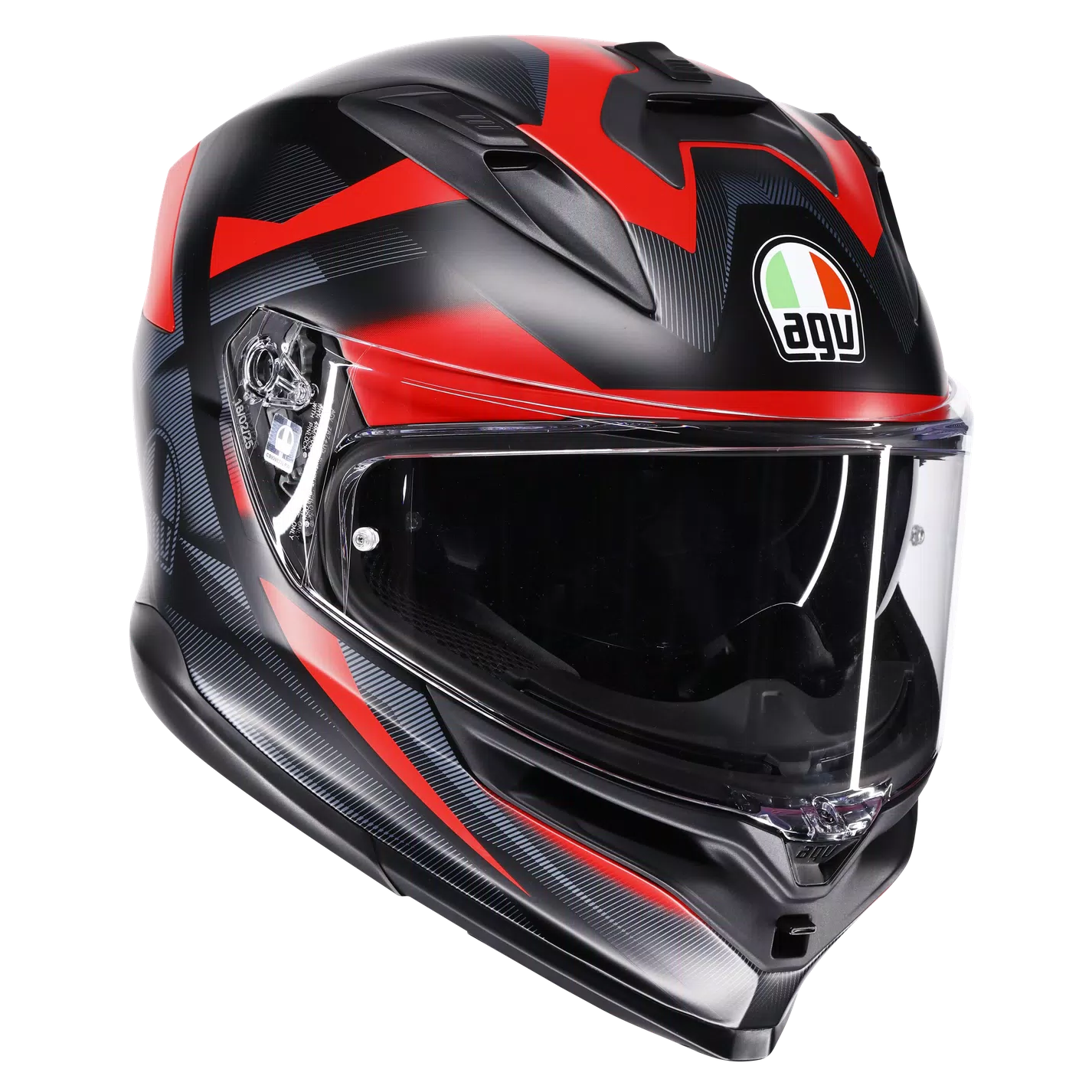 AGV K7 Glimpse matt svart/röd hjälm