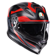 AGV K7 Glimpse matt svart/röd hjälm