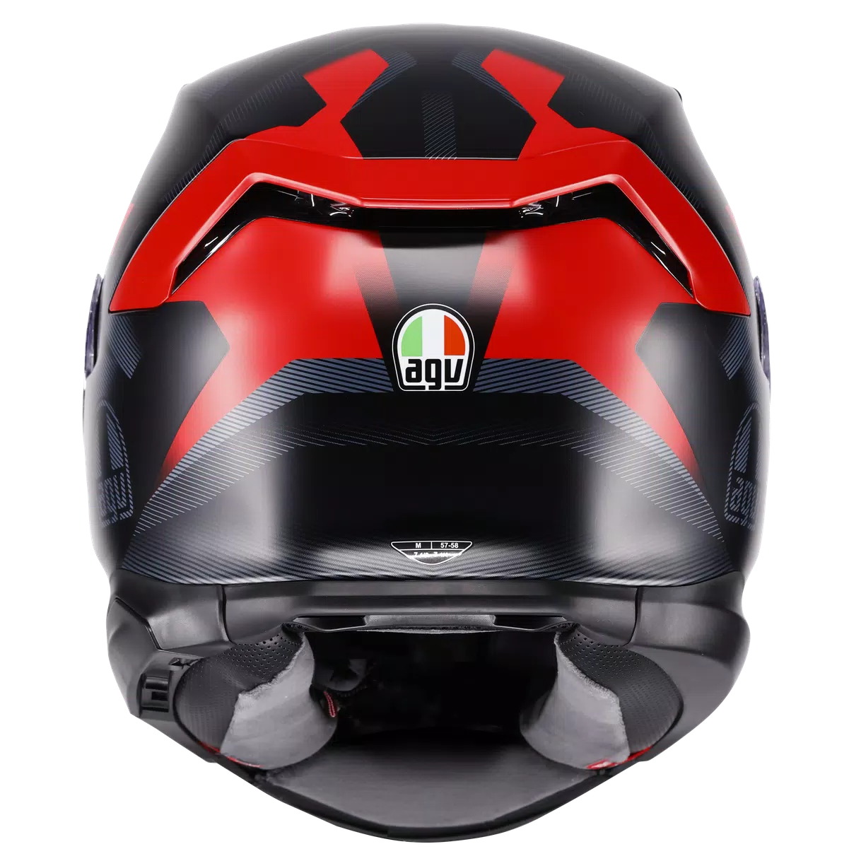 AGV K7 Glimpse matt svart/röd hjälm