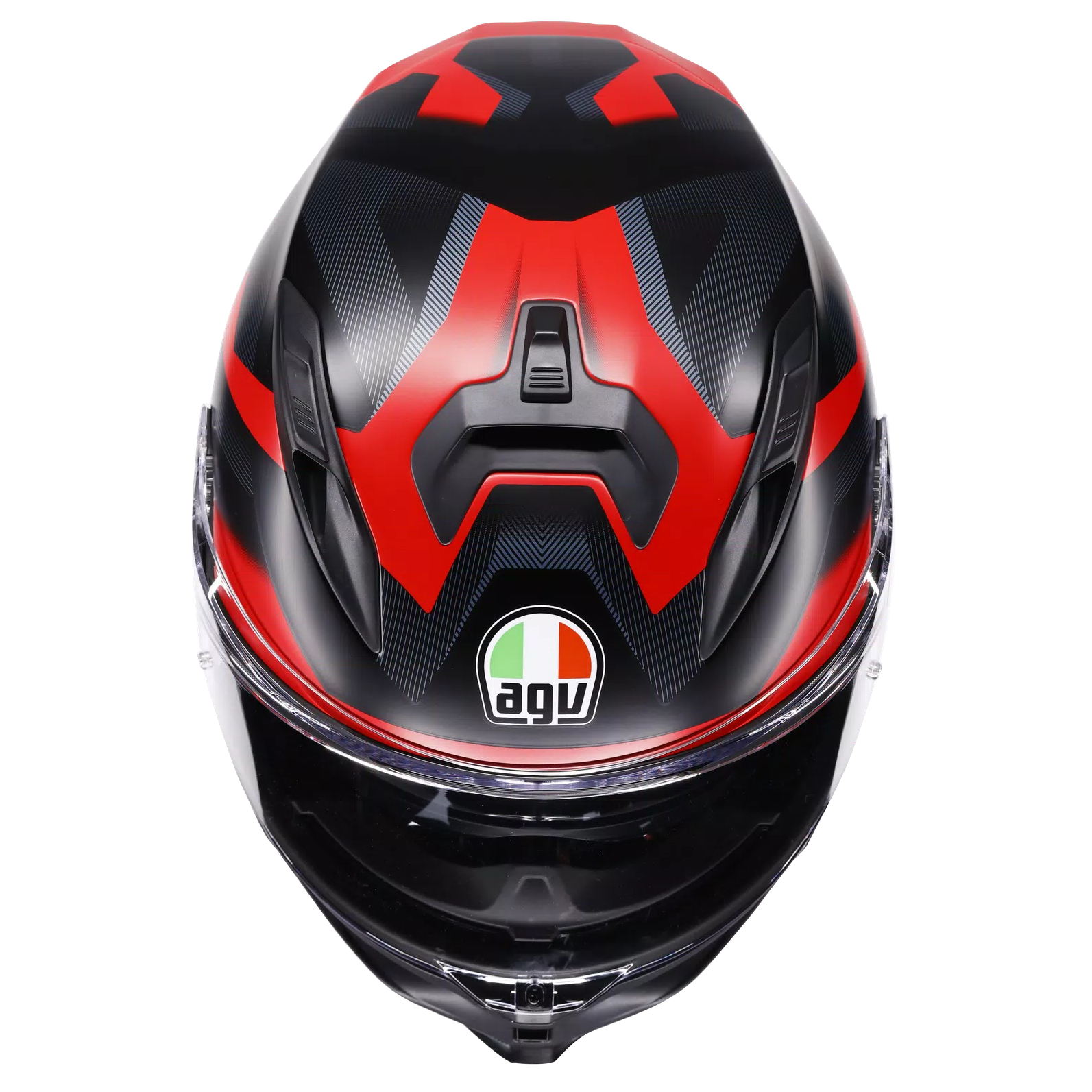 AGV K7 Glimpse matt svart/röd hjälm