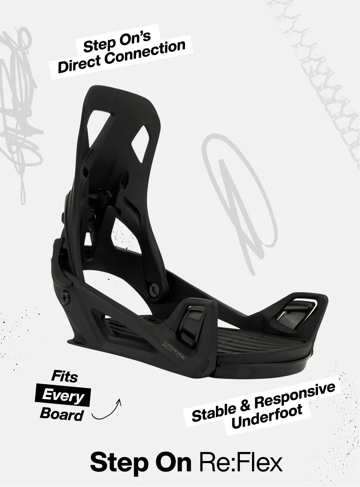 BURTON WMS Step On pink outline bindings