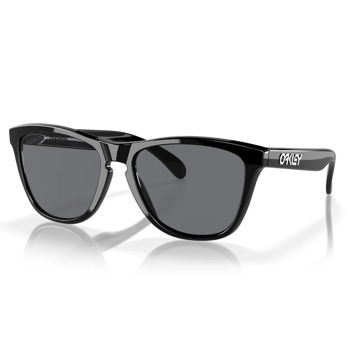 OAKLEY solglasögon Frogskins polerade svarta med grå