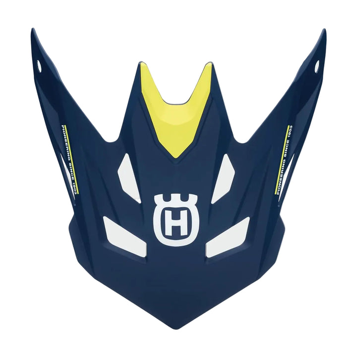 HUSQVARNA helmet peak Kids Railed blue/yellow