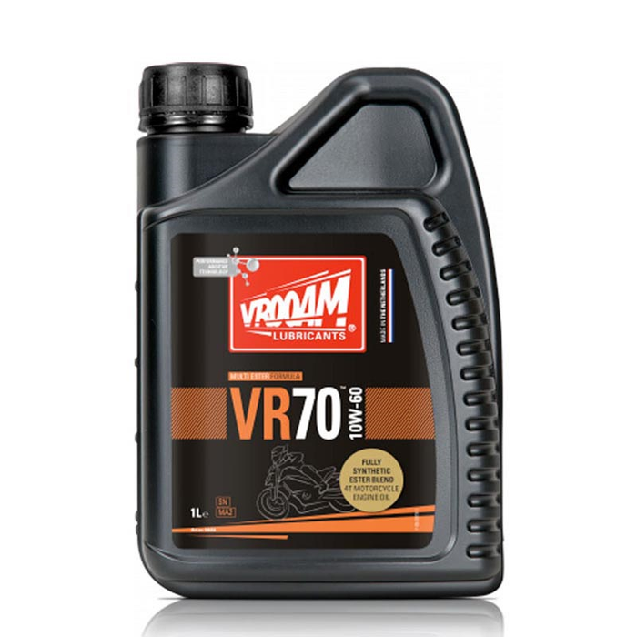 VROOAM olja 4T VR70 syntetisk ester 10W-60 1L