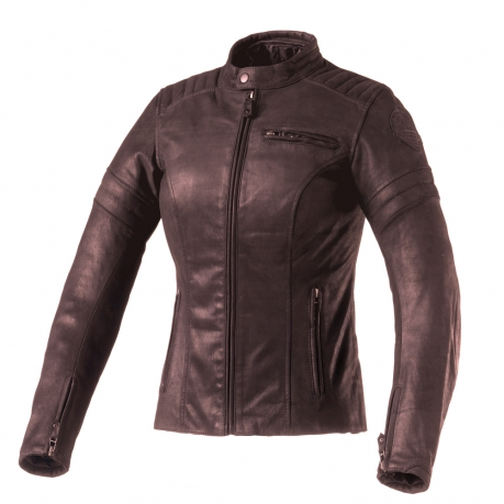 CLOVER leather jacket Bullet Pro Lady brown