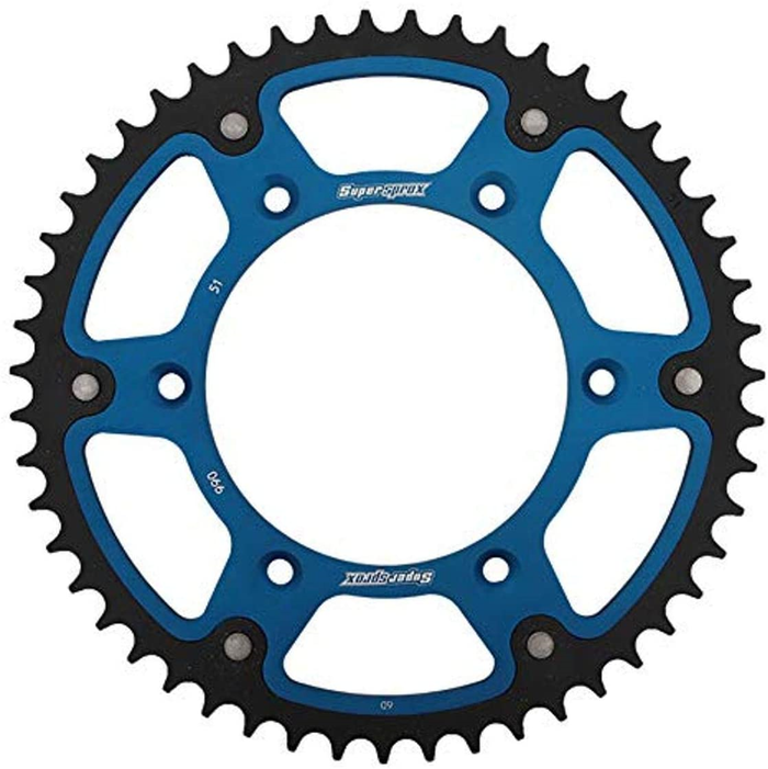 SUPERSPROX sprocket rear TwinRing HUSQVARNA 125-501 520 blue