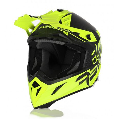 ACERBIS hjälm Impact Steel Carbon fluo gul