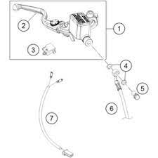 HUSQVARNA bromsarm med justerbar spak för Svart 125-401 '20-'22
