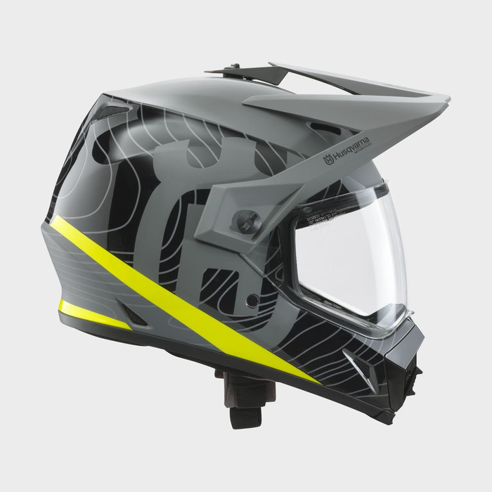 HUSQVARNA hjälm MX9 Adventure svart/grå/gul