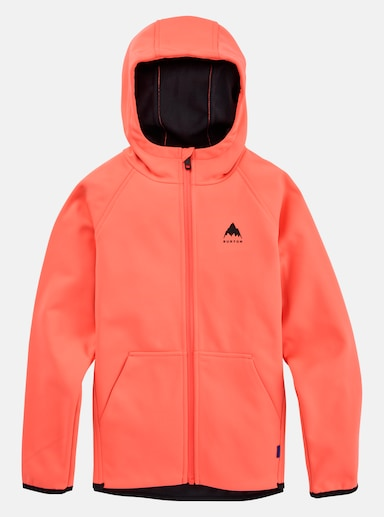 BURTON hoodie Kids Crown WPF FZ fleece tetra orange